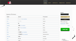 Desktop Screenshot of japanesedictionary.org
